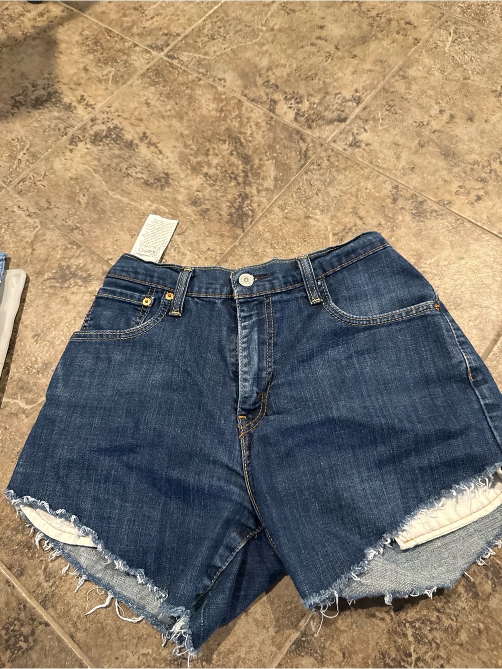🍗Classic Levi’s 569 High-Rise Dark Blue Denim Shorts